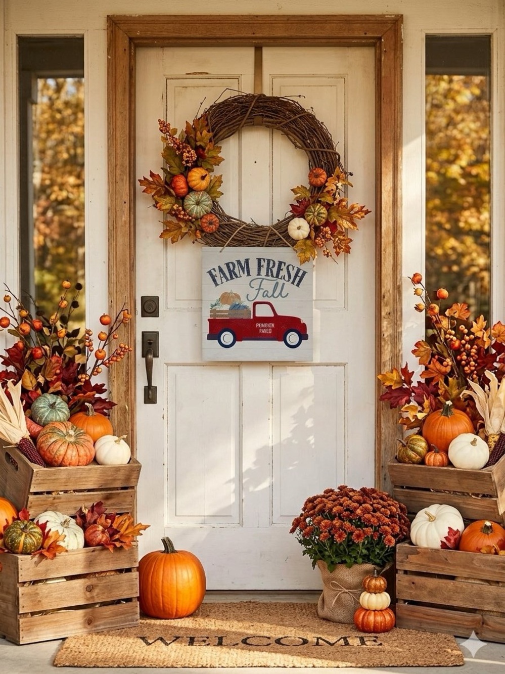 Farm Fresh Fall Door HomeDecor
